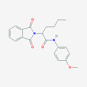 molecular formula C21H22N2O4 B410937 2-(1,3-dioxo-1,3-dihydro-2H-isoindol-2-yl)-N-(4-methoxyphenyl)hexanamide 