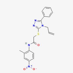 2-[(4-allyl-5-phenyl-4H-1,2,4-triazol-3-yl)thio]-N-(2-methyl-4-nitrophenyl)acetamide