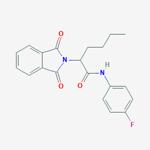 molecular formula C20H19FN2O3 B410939 2-(1,3-dioxo-1,3-dihydro-2H-isoindol-2-yl)-N-(4-fluorophenyl)hexanamide 