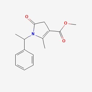 methyl 2-methyl-5-oxo-1-(1-phenylethyl)-4,5-dihydro-1H-pyrrole-3-carboxylate