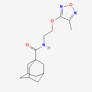N-{2-[(4-methyl-1,2,5-oxadiazol-3-yl)oxy]ethyl}-1-adamantanecarboxamide