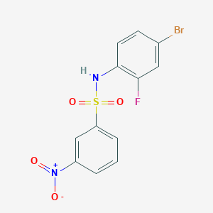 N-(4-bromo-2-fluorophenyl)-3-nitrobenzenesulfonamide