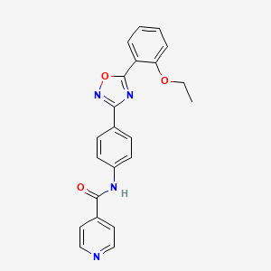 N-{4-[5-(2-ethoxyphenyl)-1,2,4-oxadiazol-3-yl]phenyl}isonicotinamide