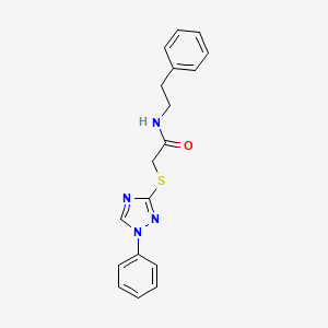 N-(2-phenylethyl)-2-[(1-phenyl-1H-1,2,4-triazol-3-yl)thio]acetamide