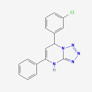 7-(3-chlorophenyl)-5-phenyl-4,7-dihydrotetrazolo[1,5-a]pyrimidine