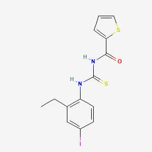 N-{[(2-ethyl-4-iodophenyl)amino]carbonothioyl}-2-thiophenecarboxamide