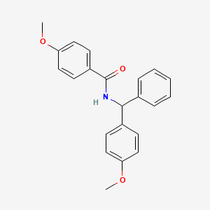 4-methoxy-N-[(4-methoxyphenyl)(phenyl)methyl]benzamide