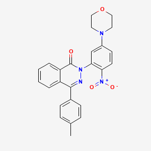 molecular formula C25H22N4O4 B4109555 4-(4-methylphenyl)-2-[5-(4-morpholinyl)-2-nitrophenyl]-1(2H)-phthalazinone 
