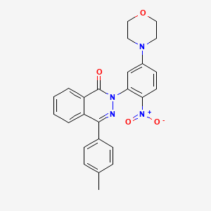 molecular formula C25H22N4O4 B4109555 4-(4-methylphenyl)-2-[5-(morpholin-4-yl)-2-nitrophenyl]phthalazin-1(2H)-one 