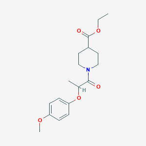 ethyl 1-[2-(4-methoxyphenoxy)propanoyl]-4-piperidinecarboxylate