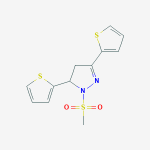 1-(methylsulfonyl)-3,5-di(thiophen-2-yl)-4,5-dihydro-1H-pyrazole