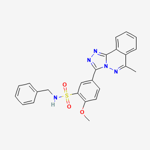 molecular formula C24H21N5O3S B4109630 N-benzyl-2-methoxy-5-(6-methyl[1,2,4]triazolo[3,4-a]phthalazin-3-yl)benzenesulfonamide 