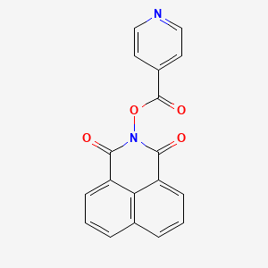 molecular formula C18H10N2O4 B4109690 2-(isonicotinoyloxy)-1H-benzo[de]isoquinoline-1,3(2H)-dione 