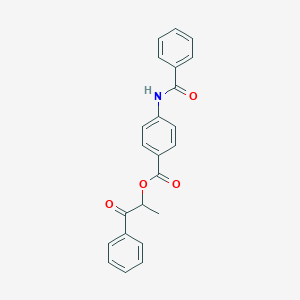 1-Methyl-2-oxo-2-phenylethyl 4-(benzoylamino)benzoate