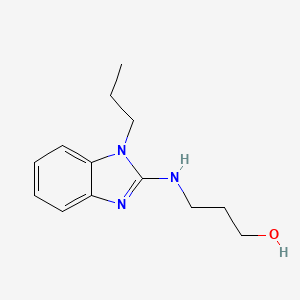 molecular formula C13H19N3O B4109703 3-[(1-propyl-1H-benzimidazol-2-yl)amino]-1-propanol CAS No. 600180-34-5