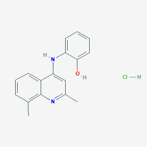 molecular formula C17H17ClN2O B4109752 2-[(2,8-dimethyl-4-quinolinyl)amino]phenol hydrochloride 
