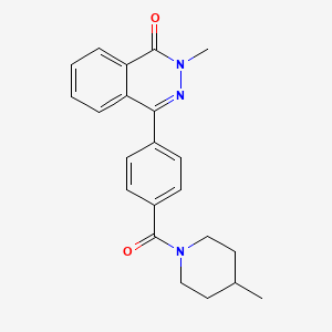 molecular formula C22H23N3O2 B4109789 2-methyl-4-{4-[(4-methyl-1-piperidinyl)carbonyl]phenyl}-1(2H)-phthalazinone 