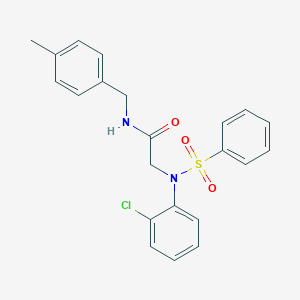 N~2~-(2-chlorophenyl)-N-(4-methylbenzyl)-N~2~-(phenylsulfonyl)glycinamide
