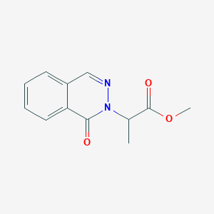 molecular formula C12H12N2O3 B4109823 methyl 2-(1-oxo-2(1H)-phthalazinyl)propanoate 