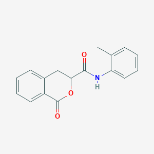 molecular formula C17H15NO3 B4109830 N-(2-methylphenyl)-1-oxo-3,4-dihydro-1H-isochromene-3-carboxamide 