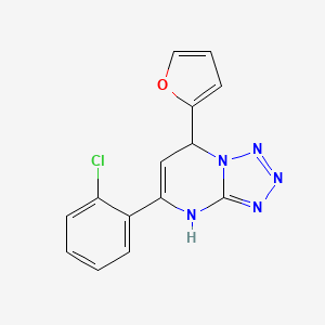 5-(2-chlorophenyl)-7-(2-furyl)-4,7-dihydrotetrazolo[1,5-a]pyrimidine