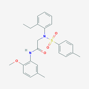 2-{2-ethyl[(4-methylphenyl)sulfonyl]anilino}-N-(2-methoxy-5-methylphenyl)acetamide
