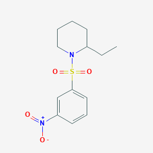 2-ethyl-1-[(3-nitrophenyl)sulfonyl]piperidine