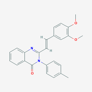 2-[2-(3,4-dimethoxyphenyl)vinyl]-3-(4-methylphenyl)-4(3H)-quinazolinone