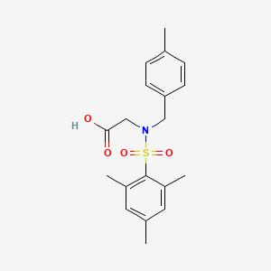 molecular formula C19H23NO4S B4109995 N-(mesitylsulfonyl)-N-(4-methylbenzyl)glycine 