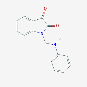 molecular formula C16H14N2O2 B411000 1-[(N-methylanilino)methyl]indole-2,3-dione CAS No. 326013-06-3