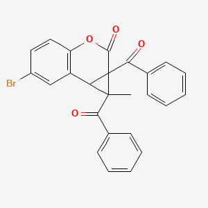 molecular formula C25H17BrO4 B4110009 1,1a-dibenzoyl-6-bromo-1-methyl-1a,7b-dihydrocyclopropa[c]chromen-2(1H)-one 