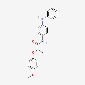 N-(4-anilinophenyl)-2-(4-methoxyphenoxy)propanamide