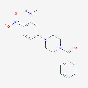 5-(4-benzoyl-1-piperazinyl)-N-methyl-2-nitroaniline