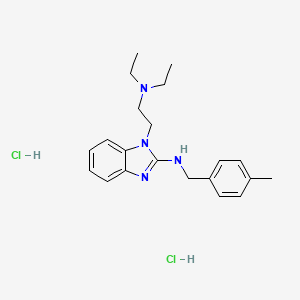 molecular formula C21H30Cl2N4 B4110020 1-[2-(diethylamino)ethyl]-N-(4-methylbenzyl)-1H-benzimidazol-2-amine dihydrochloride 
