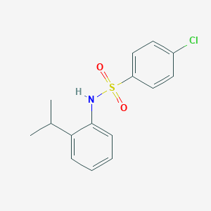 4-chloro-N-[2-(propan-2-yl)phenyl]benzenesulfonamide