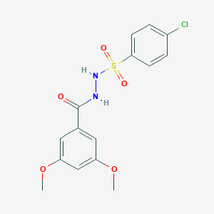 4-chloro-N'-(3,5-dimethoxybenzoyl)benzenesulfonohydrazide
