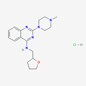 2-(4-methyl-1-piperazinyl)-N-(tetrahydro-2-furanylmethyl)-4-quinazolinamine hydrochloride