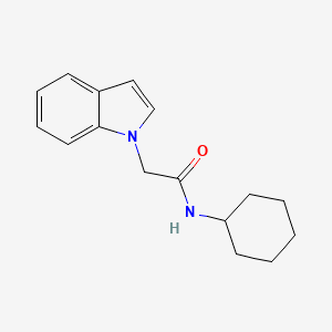 N-cyclohexyl-2-(1H-indol-1-yl)acetamide