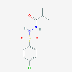 molecular formula C10H13ClN2O3S B411008 4-chloro-N'-isobutyrylbenzenesulfonohydrazide 