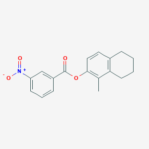 1-methyl-5,6,7,8-tetrahydro-2-naphthalenyl 3-nitrobenzoate