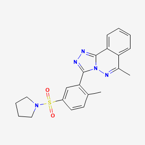 6-methyl-3-[2-methyl-5-(1-pyrrolidinylsulfonyl)phenyl][1,2,4]triazolo[3,4-a]phthalazine