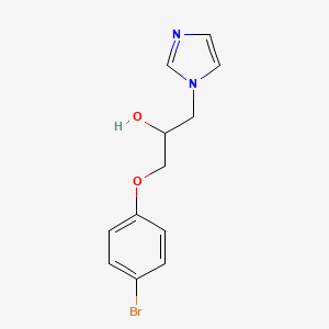 molecular formula C12H13BrN2O2 B4110153 1-(4-bromophenoxy)-3-(1H-imidazol-1-yl)-2-propanol 