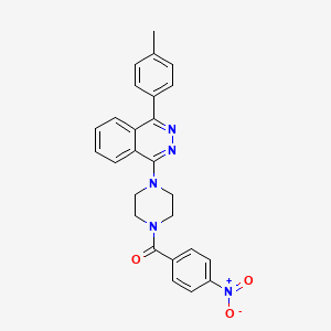 molecular formula C26H23N5O3 B4110192 1-(4-methylphenyl)-4-[4-(4-nitrobenzoyl)-1-piperazinyl]phthalazine 