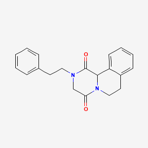 2-(2-phenylethyl)-7,11b-dihydro-2H-pyrazino[2,1-a]isoquinoline-1,4(3H,6H)-dione