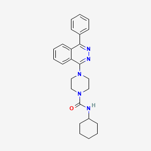 molecular formula C25H29N5O B4110239 N-cyclohexyl-4-(4-phenyl-1-phthalazinyl)-1-piperazinecarboxamide 