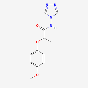 2-(4-methoxyphenoxy)-N-4H-1,2,4-triazol-4-ylpropanamide