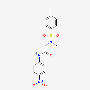 molecular formula C16H17N3O5S B4110269 N~2~-methyl-N~2~-[(4-methylphenyl)sulfonyl]-N~1~-(4-nitrophenyl)glycinamide 