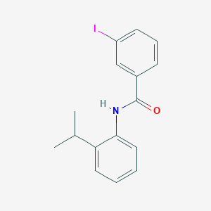 molecular formula C16H16INO B411029 3-iodo-N-(2-isopropylphenyl)benzamide 