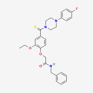 N-benzyl-2-(2-ethoxy-4-{[4-(4-fluorophenyl)-1-piperazinyl]carbonothioyl}phenoxy)acetamide