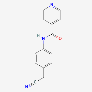 molecular formula C14H11N3O B4110334 N-[4-(cyanomethyl)phenyl]isonicotinamide 